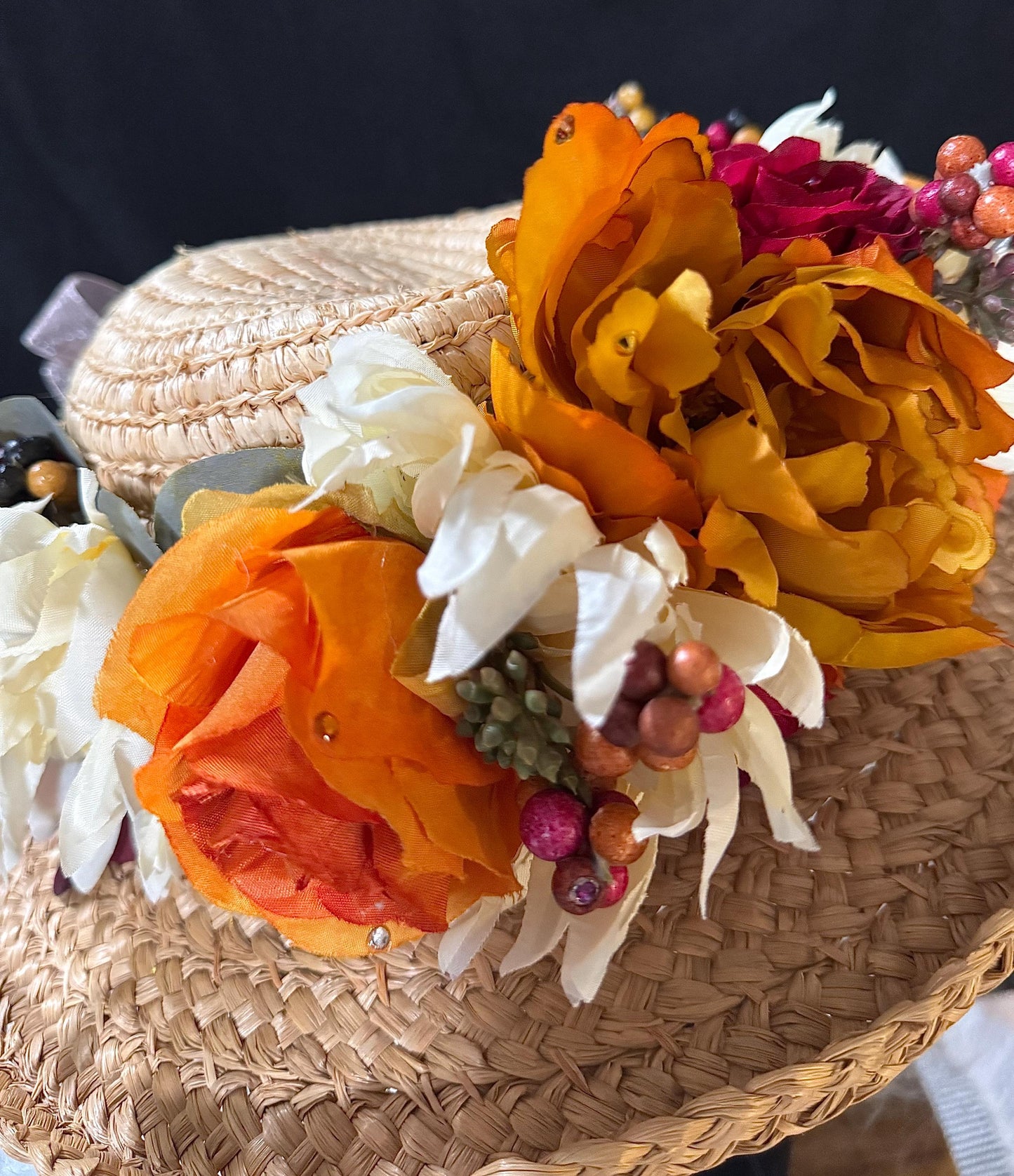 Harvest Moon Floral Garland,Flower Tiara,Flower Crown,Elven Princess Headpiece,Fairy-core,Renaissance Faire,Special Occasion Photoshoot