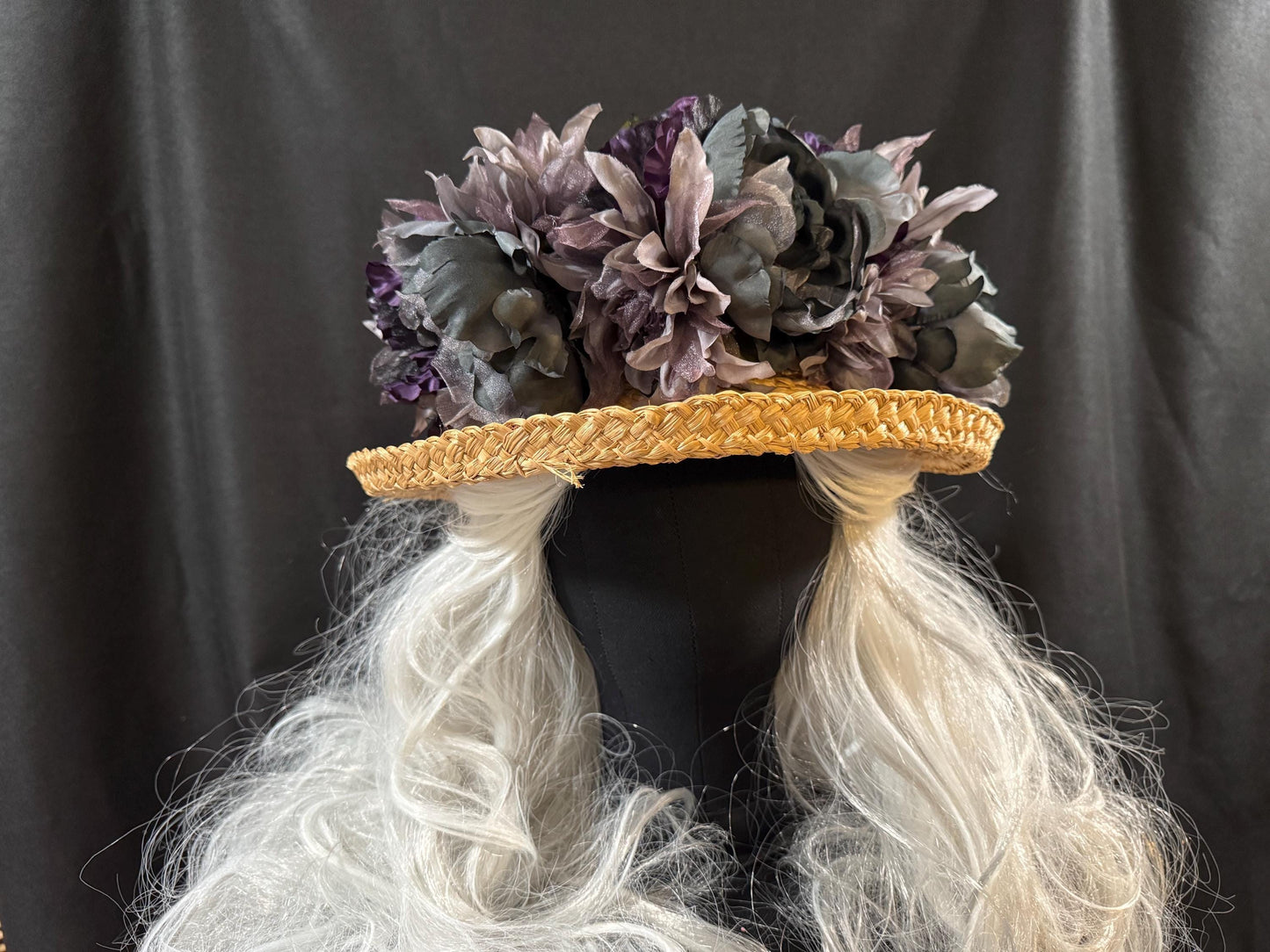 Smoke & Mirrors Floral Garland,Flower Tiara,Flower Crown,Elven Princess Headpiece,Fairy-core,Renaissance Faire,Special Occasion Photoshoot