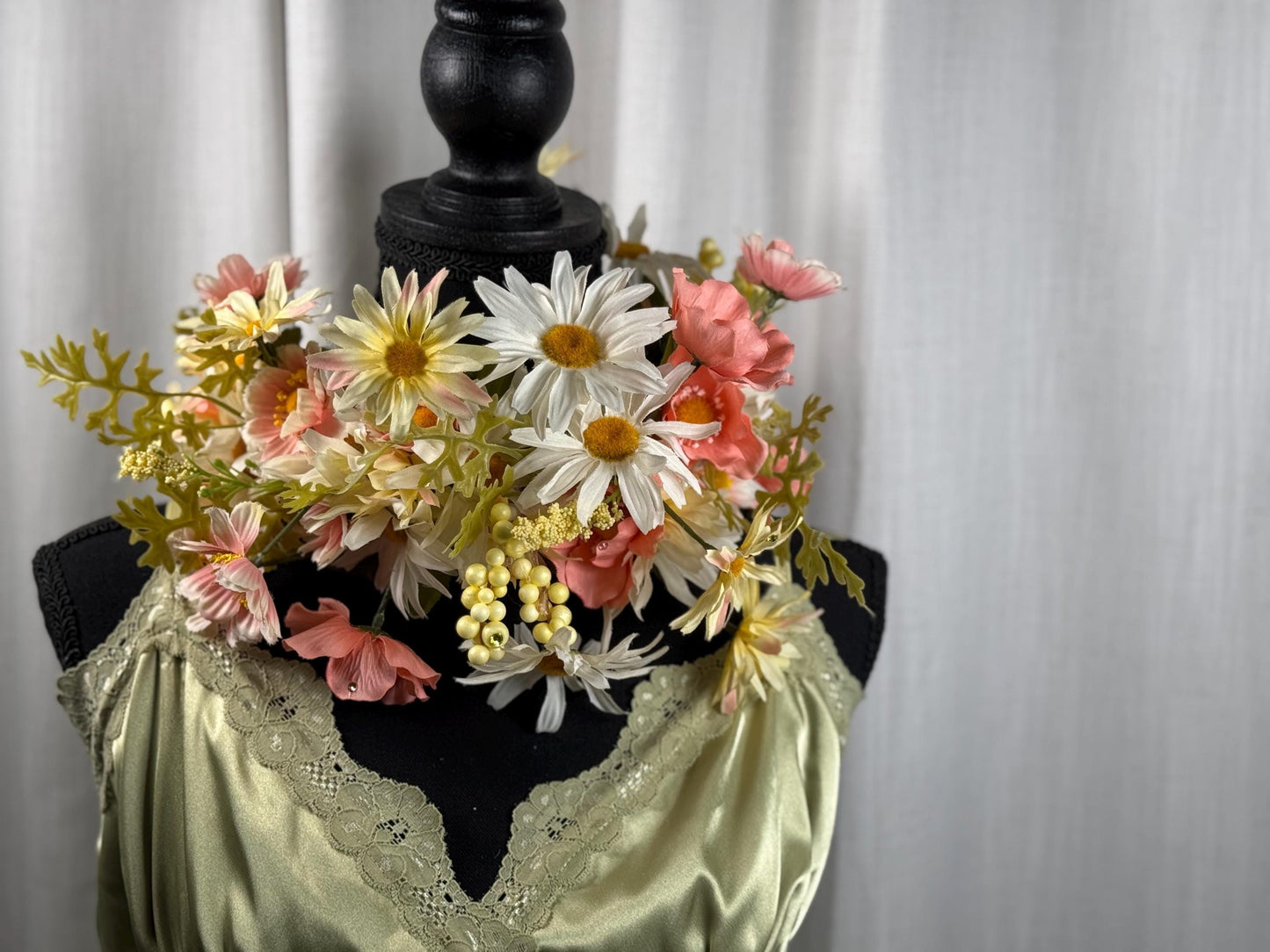 Skip to the Lou Floral Garland,Flower Tiara,Flower Crown,Elven Princess Headpiece,Fairy-core,Renaissance Faire,Special Occasion Photoshoot