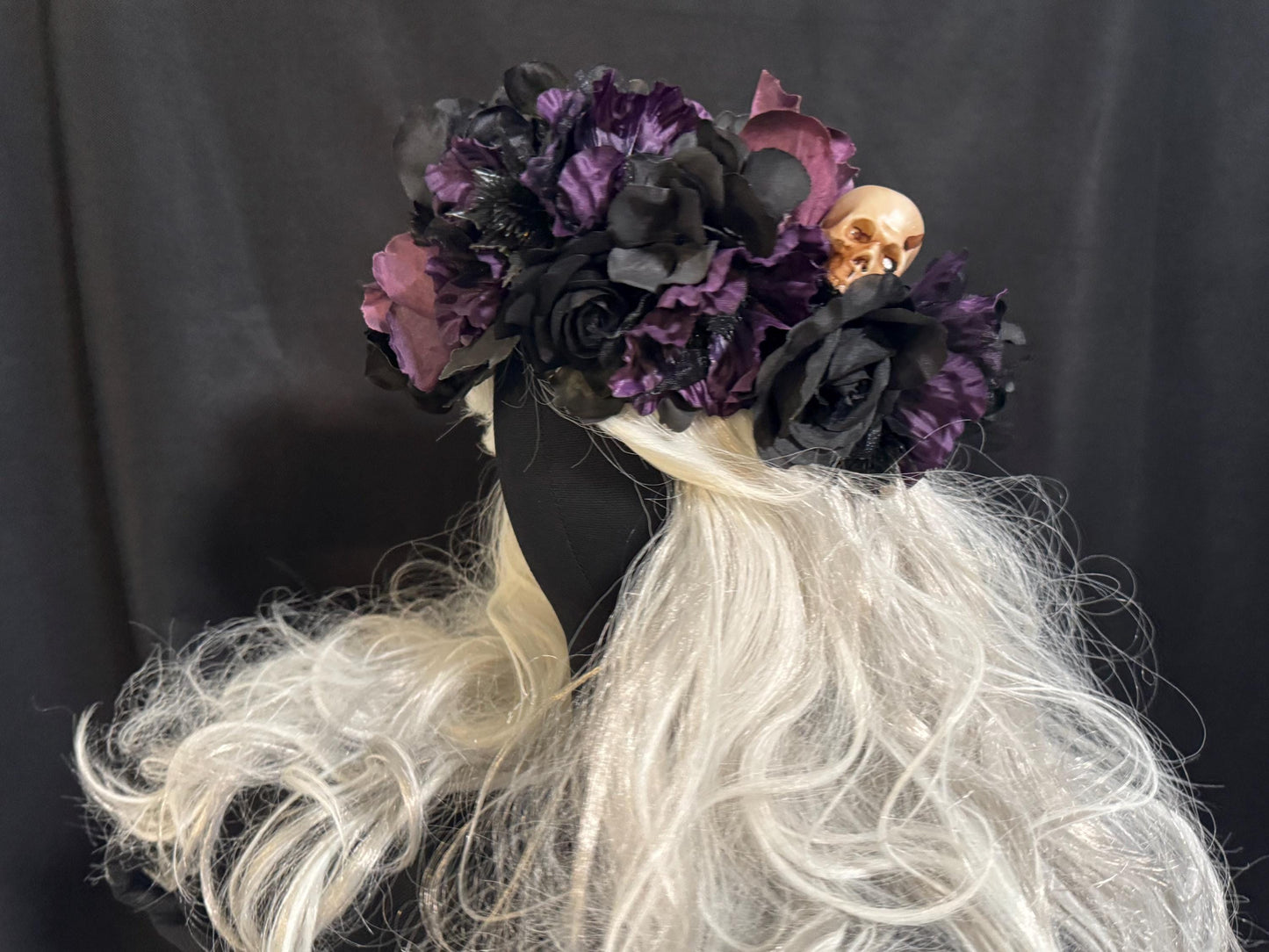 All Hallows Floral Garland,Flower Tiara,Flower Crown,Elven Princess Headpiece,Fairy-core,Renaissance Faire,Special Occasion Photoshoot