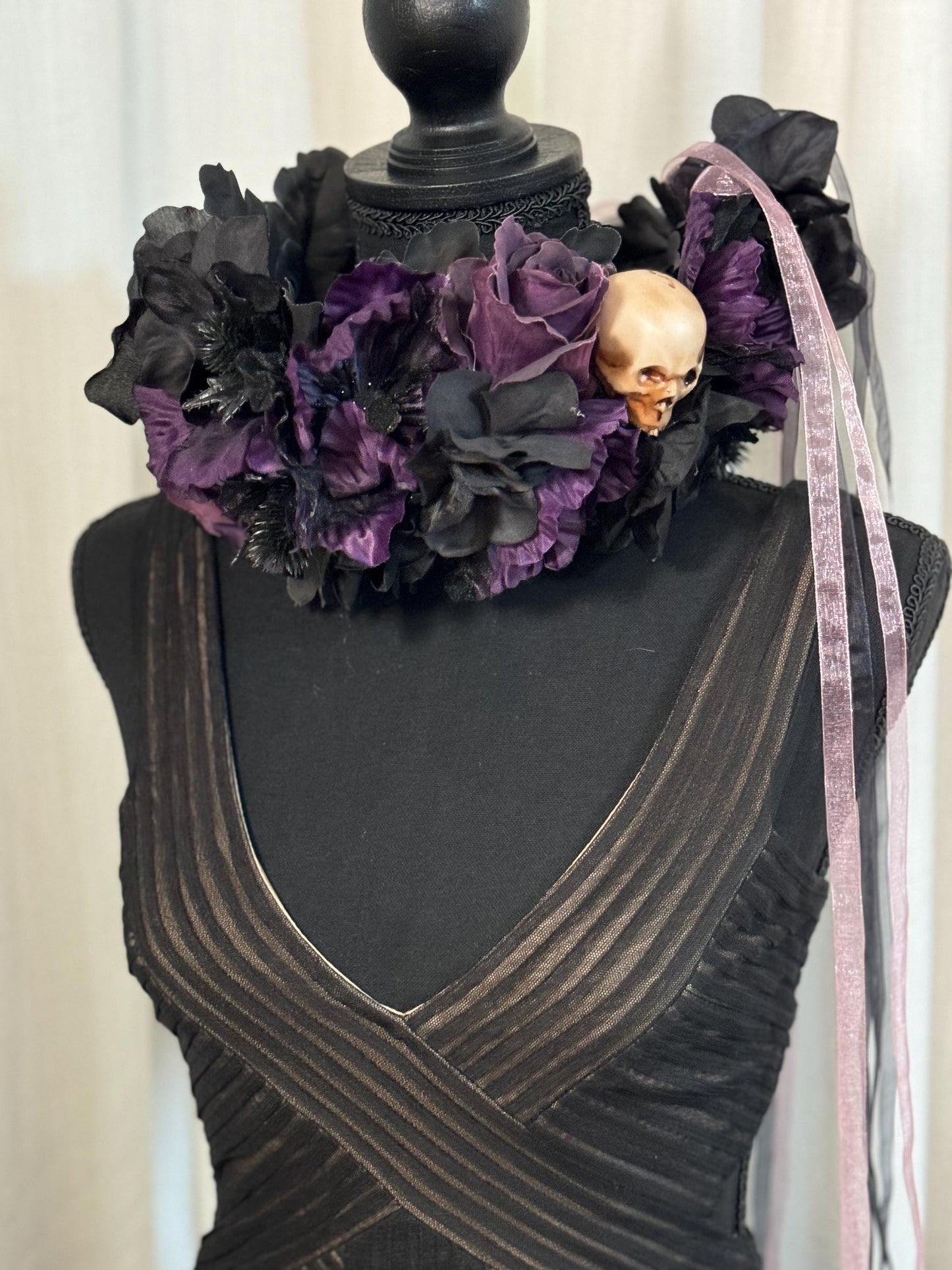 All Hallows Floral Garland,Flower Tiara,Flower Crown,Elven Princess Headpiece,Fairy-core,Renaissance Faire,Special Occasion Photoshoot