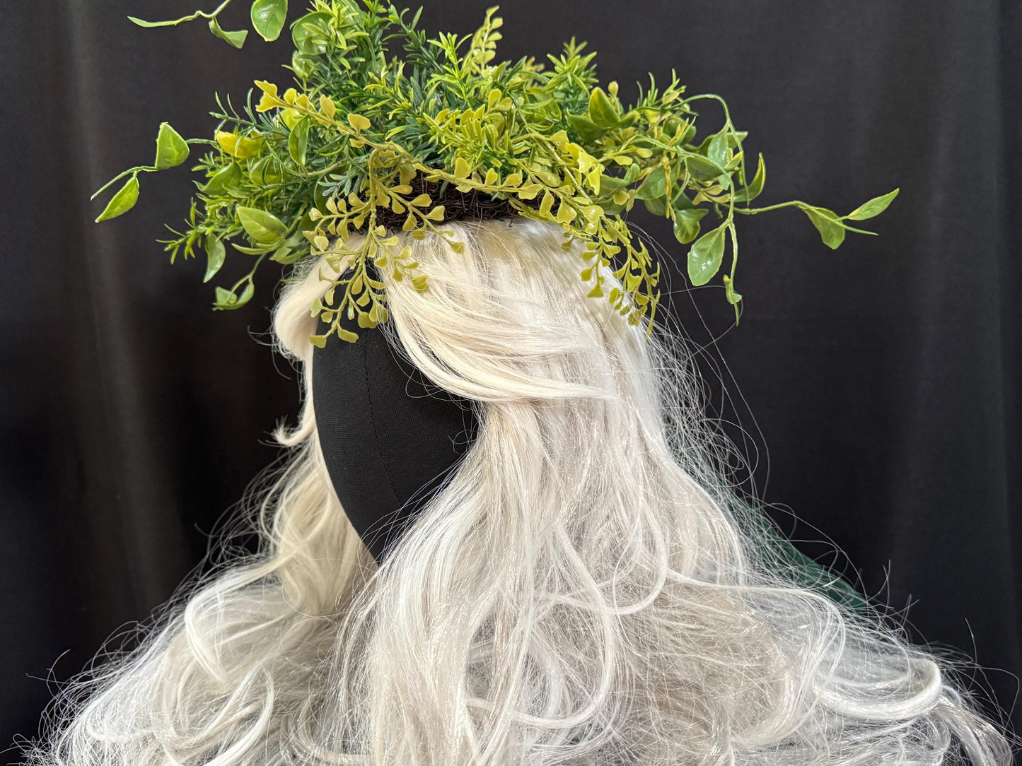 Spring Greens Floral Halo,Flower Tiara,Flower Crown,Elven Princess Headpiece,Fairy-core,Renaissance Faire,Special Occasion Photoshoot