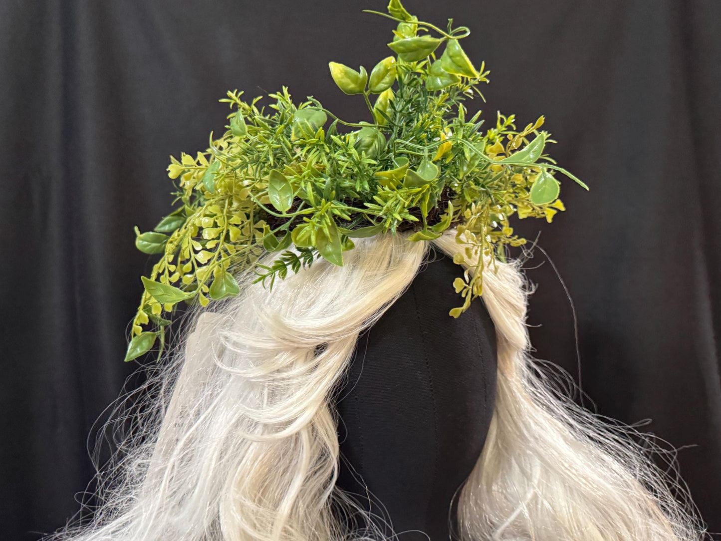 Spring Greens Floral Halo,Flower Tiara,Flower Crown,Elven Princess Headpiece,Fairy-core,Renaissance Faire,Special Occasion Photoshoot
