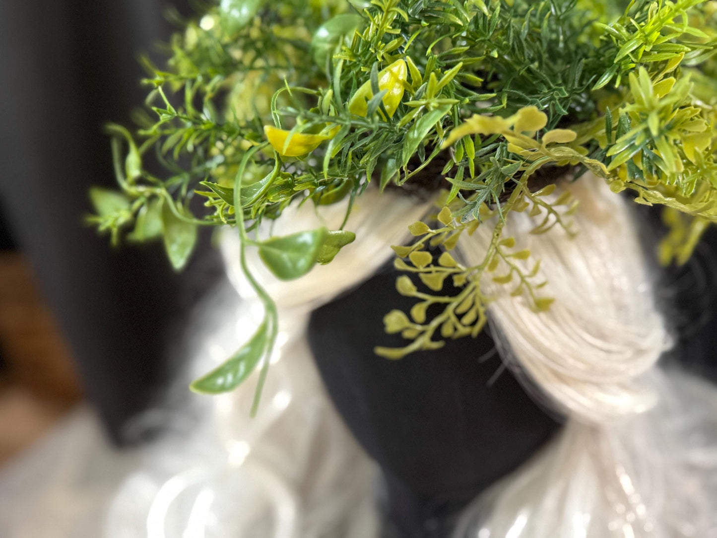 Spring Greens Floral Halo,Flower Tiara,Flower Crown,Elven Princess Headpiece,Fairy-core,Renaissance Faire,Special Occasion Photoshoot