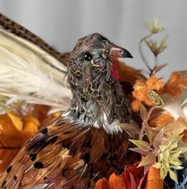 Nesting Pheasant Floral Halo,Flower Tiara,Flower Crown,Elven Princess Headpiece,Fairy-core,Renaissance Faire,Special Occasion Photoshoot
