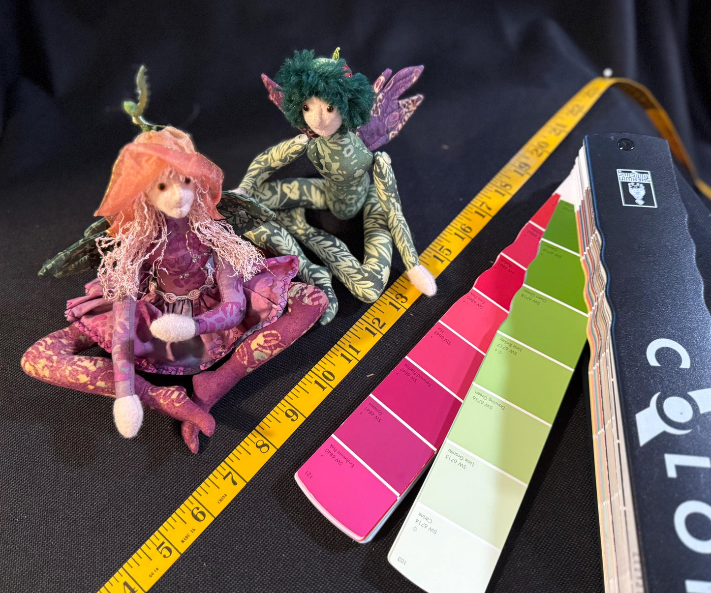 CLOVER,Faerie Friend,Sprite, Pixie,Handmade Doll,A One-of-a-Kind addition to Your Character Story,Fantasy,LARP,Ren Faire,Fairy Core