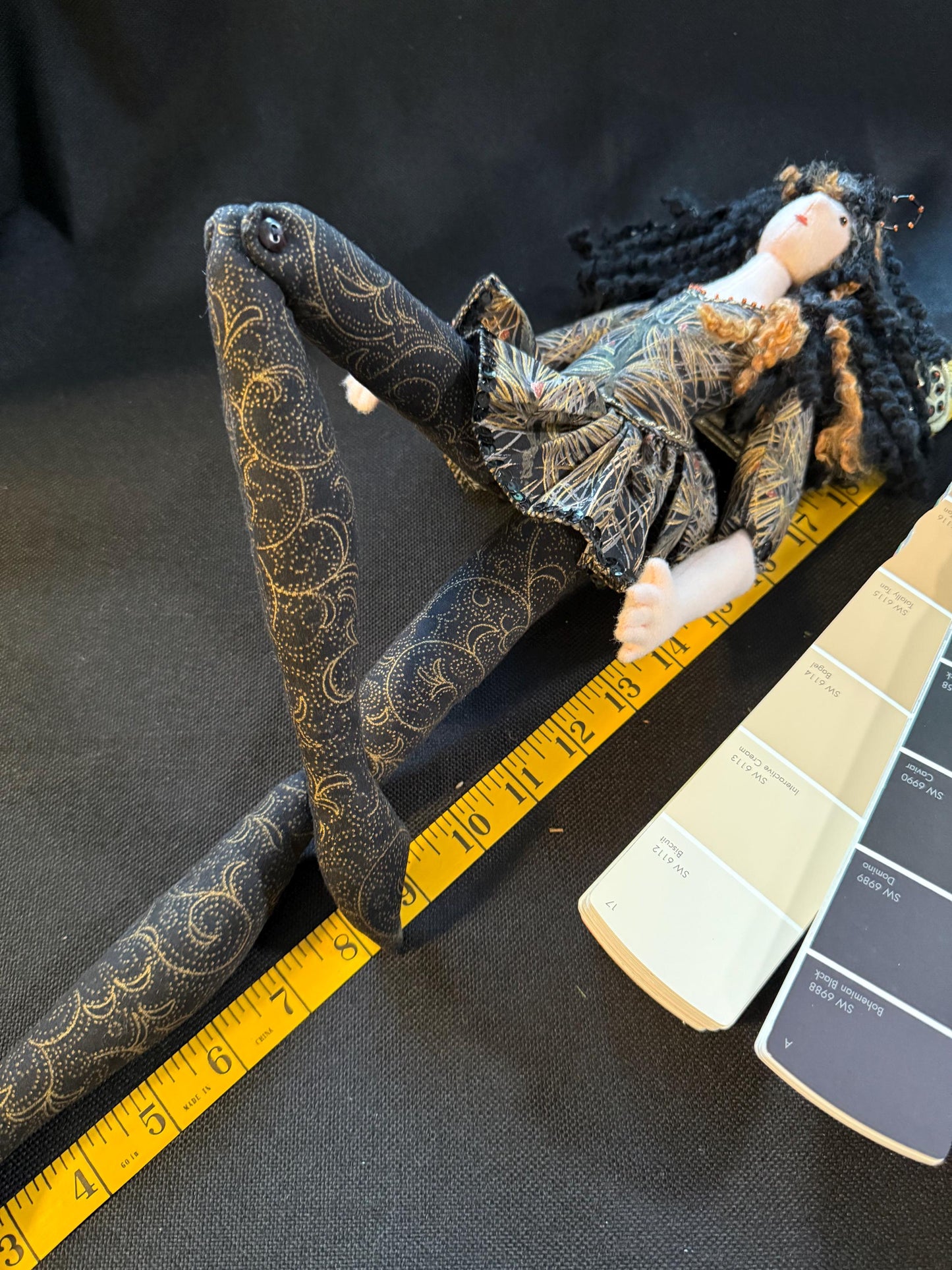 OBSIDAWN,Faerie Friend,Sprite, Pixie,Handmade Doll,One-of-a-Kind addition to Your Character Story,Fantasy,LARP,Ren Faire,FairyCore