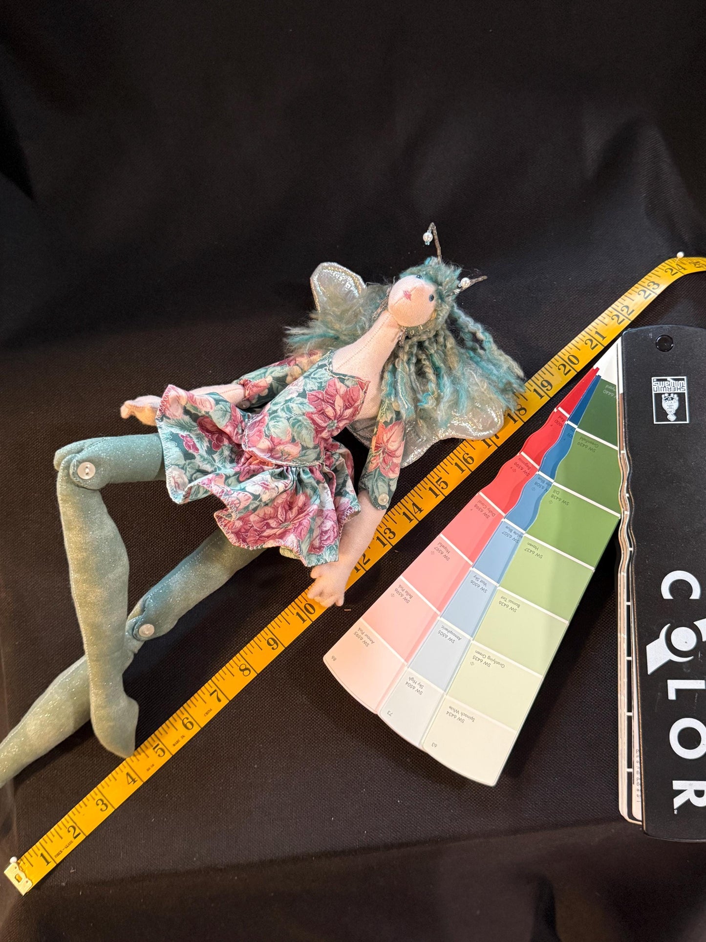 FROSTWING,Faerie Friend,Sprite, Pixie,Handmade Doll,One-of-a-Kind addition to Your Character Story,Fantasy,LARP,Ren Faire,FairyCore