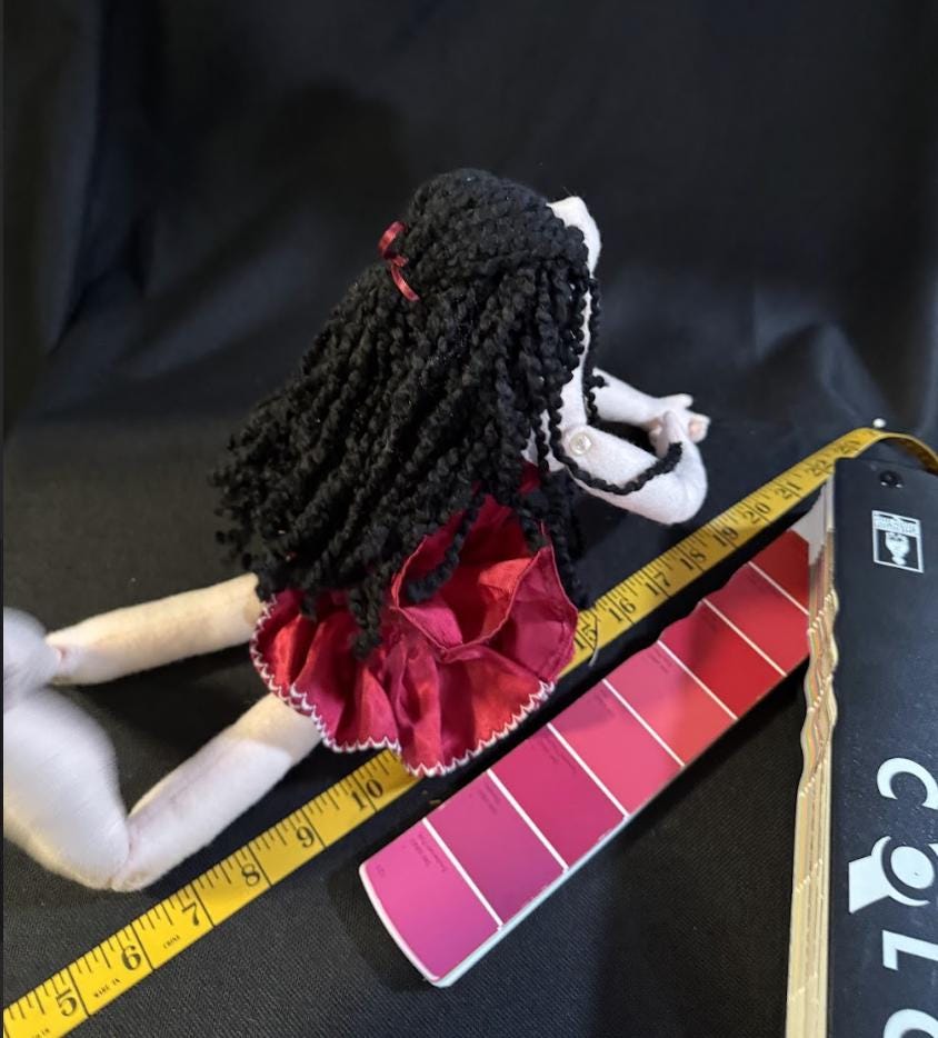 LOSTLITE DANCER,Faerie Friend,Sprite, Pixie,Handmade Doll,One-of-a-Kind addition to Your Character Story,Fantasy,LARP,Ren Faire,FairyCore