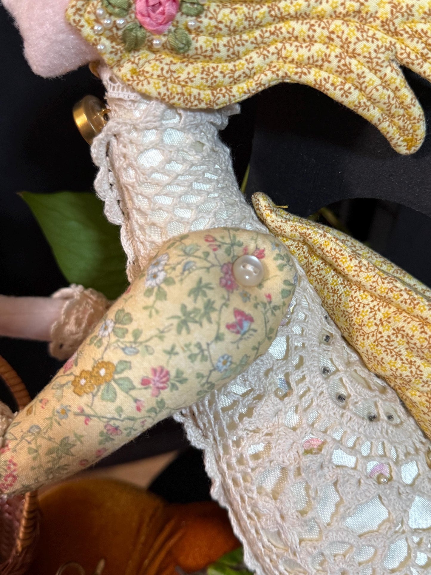 ANGELICA,Faerie Friend,Sprite, Pixie,Handmade Doll,One-of-a-Kind addition to Your Character Story,Fantasy,LARP,Ren Faire,FairyCore