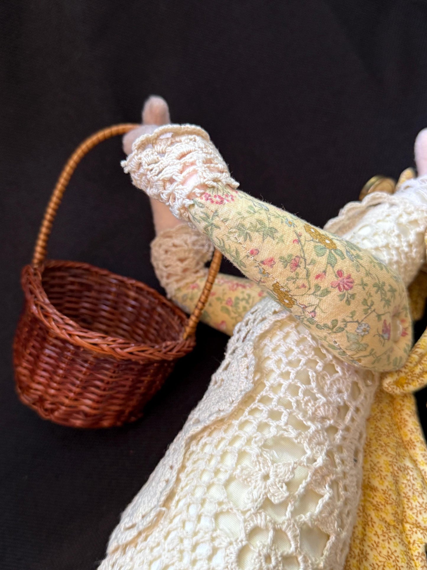 ANGELICA,Faerie Friend,Sprite, Pixie,Handmade Doll,One-of-a-Kind addition to Your Character Story,Fantasy,LARP,Ren Faire,FairyCore