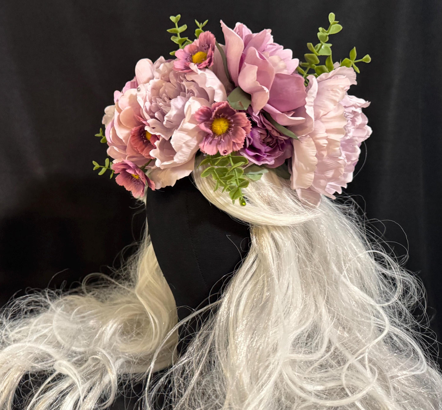 Prince's Dream Floral Garland,Flower Tiara,Flower Crown,Elven Princess Headpiece,Fairy-core,Renaissance Faire,Special Occasion Photoshoot