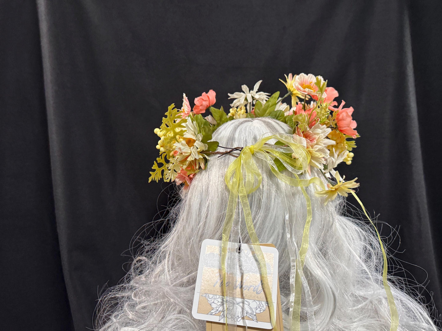 Skip to the Lou Floral Garland,Flower Tiara,Flower Crown,Elven Princess Headpiece,Fairy-core,Renaissance Faire,Special Occasion Photoshoot