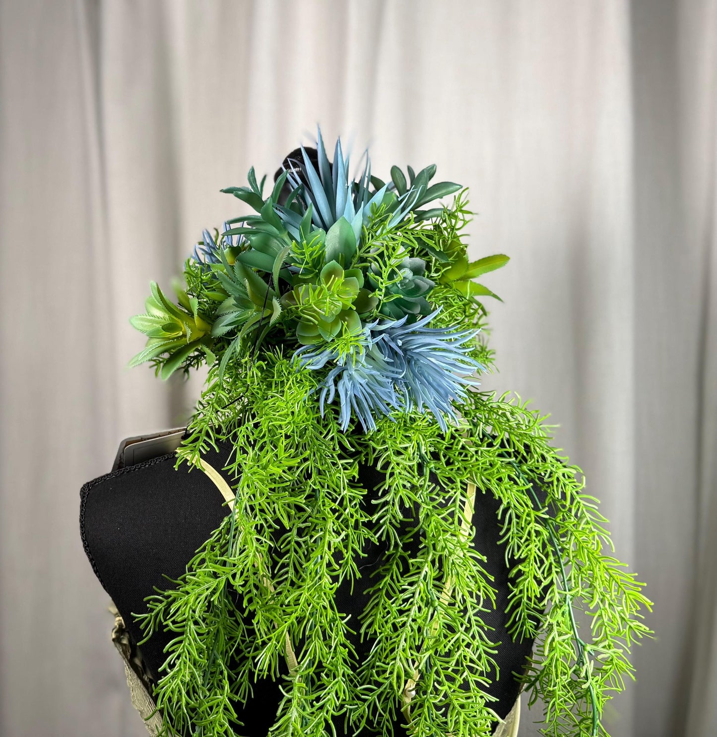 Succulent Siren Floral Halo,Flower Tiara,Flower Crown,Elven Princess Headpiece,Fairy-core,Renaissance Faire,Special Occasion Photoshoot