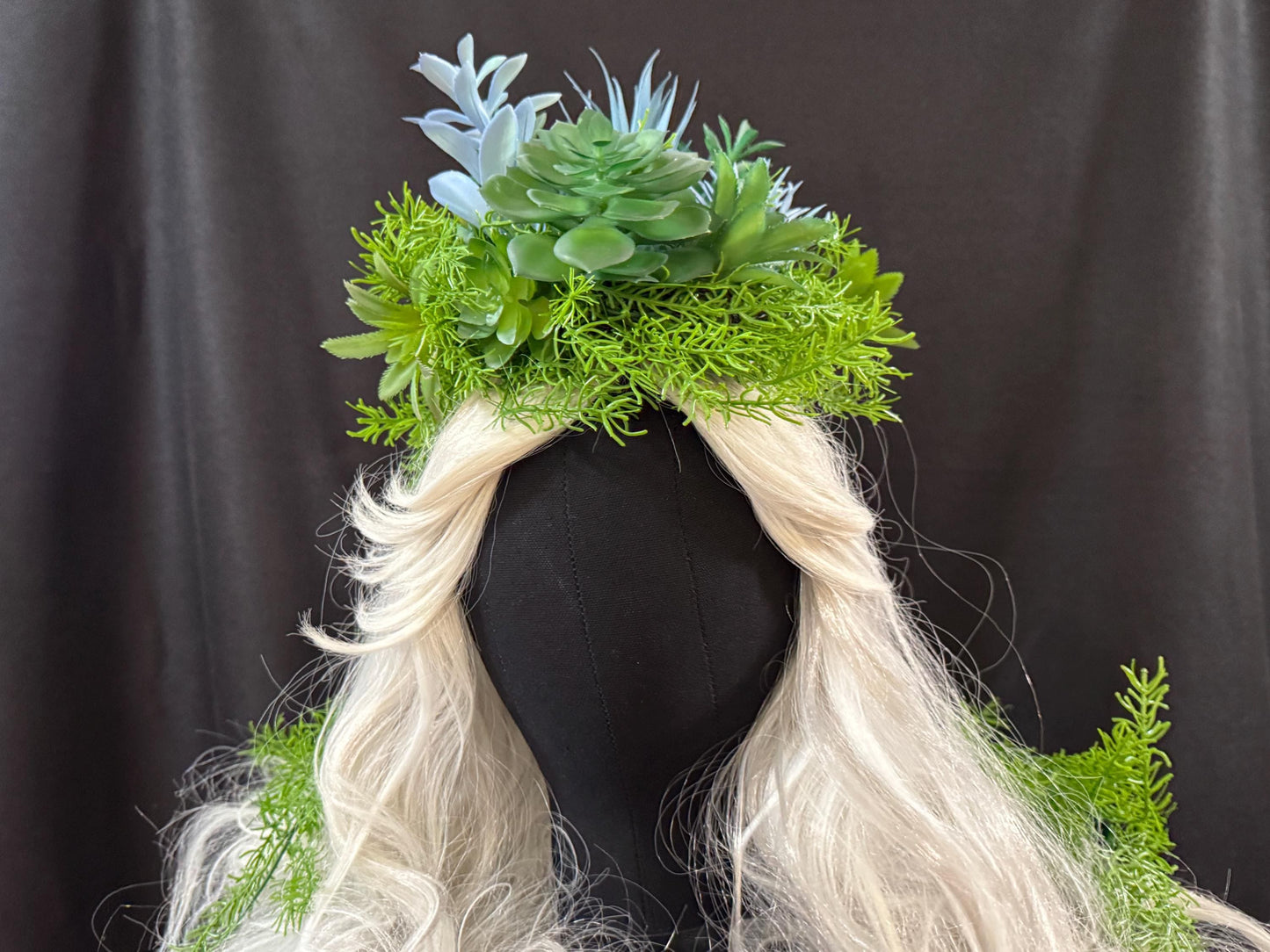 Succulent Siren Floral Halo,Flower Tiara,Flower Crown,Elven Princess Headpiece,Fairy-core,Renaissance Faire,Special Occasion Photoshoot