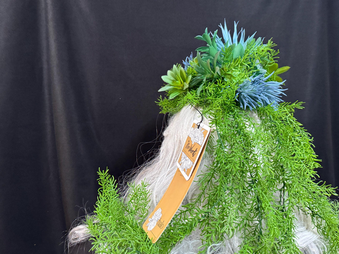 Succulent Siren Floral Halo,Flower Tiara,Flower Crown,Elven Princess Headpiece,Fairy-core,Renaissance Faire,Special Occasion Photoshoot