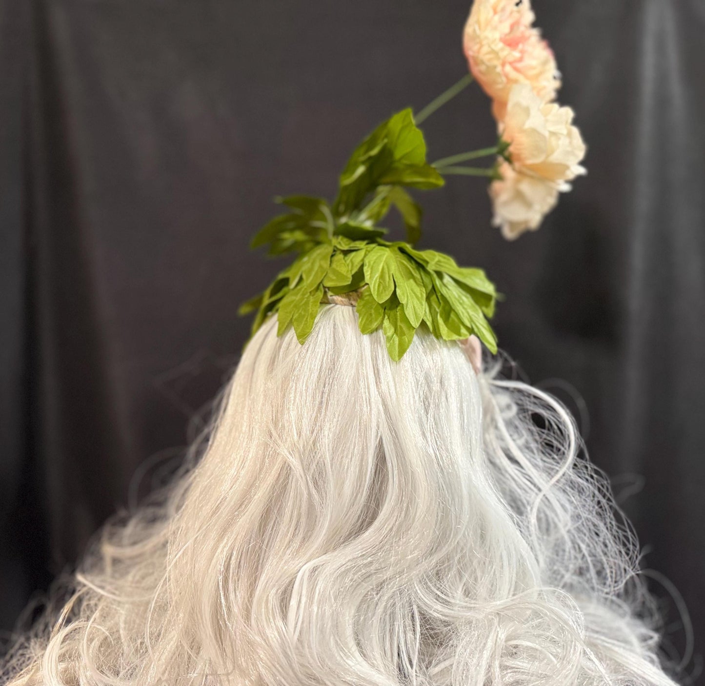 Fancy Floral Fascinator,Flower Tiara,Flower Crown,Elven Princess Headpiece,Fairy-core,Renaissance Faire,Special Occasion Photoshoot
