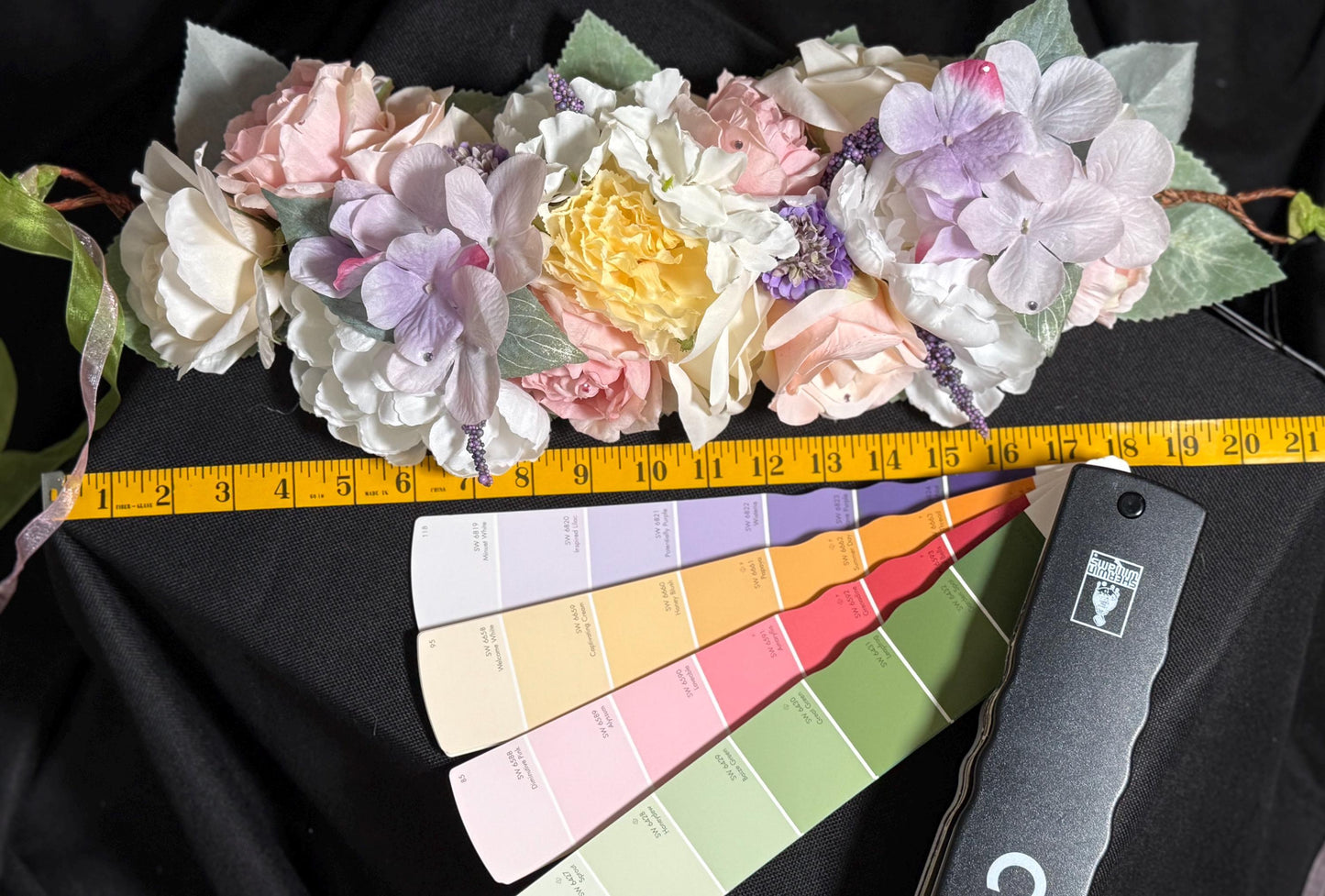Pastel Unicorn Floral Garland,Flower Tiara,Flower Crown,Elven Princess Headpiece,Fairy-core,Renaissance Faire,Special Occasion Photoshoot