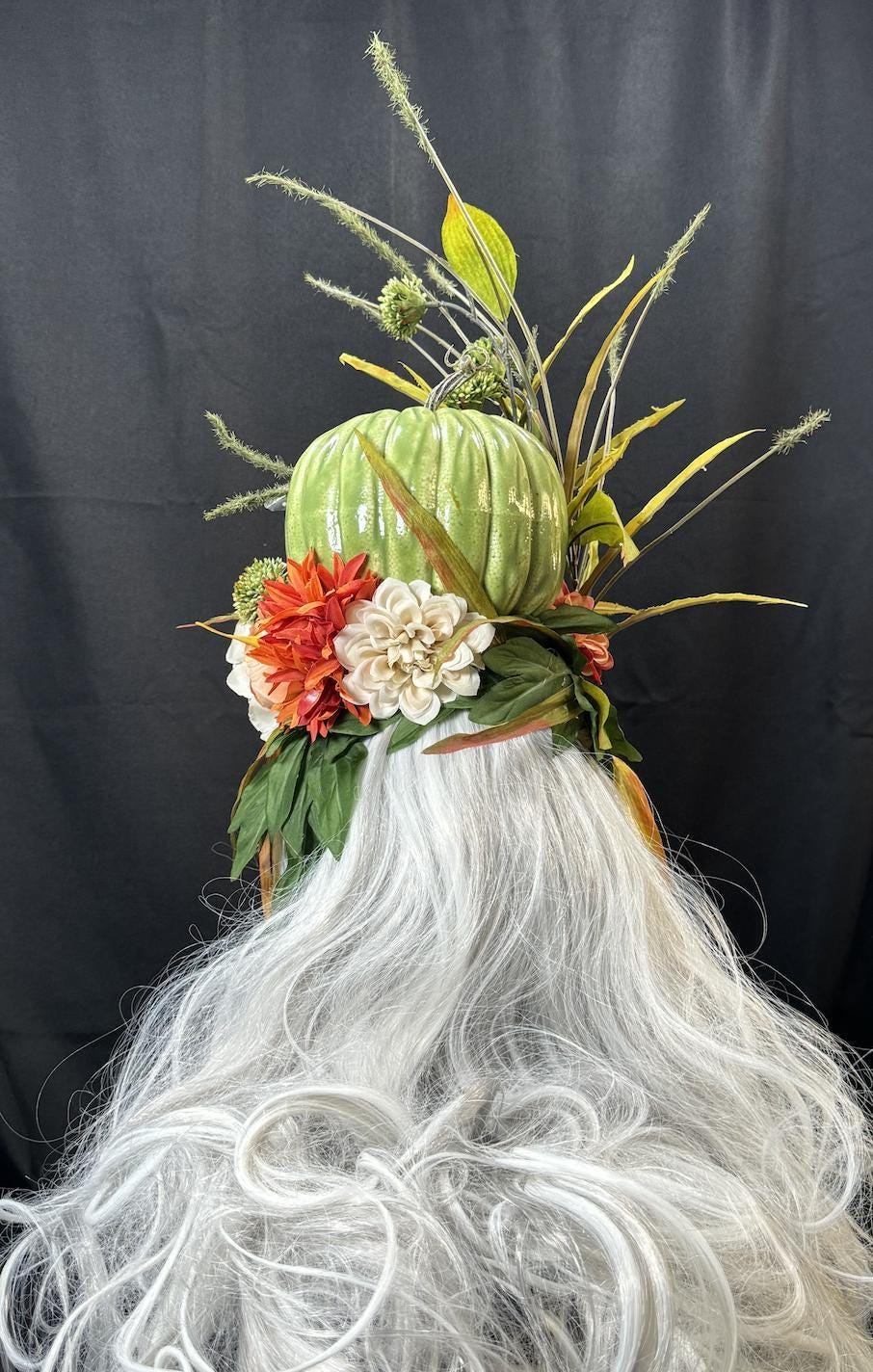 Pumpkin Pixie Fascinator, Flower Tiara,Flower Crown,Elven Princess Headpiece,Fairy-core, Renaissance Faire, Special Occasion Photoshoot