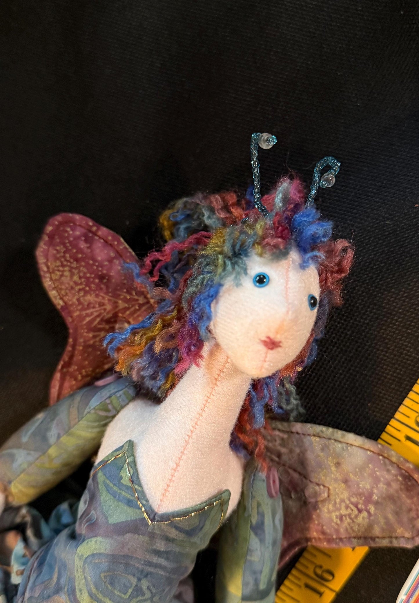 BRAMBLE VEIL,Faerie Friend,Sprite, Pixie,Handmade Doll,One-of-a-Kind addition to Your Character Story,Fantasy,LARP,Ren Faire,FairyCore