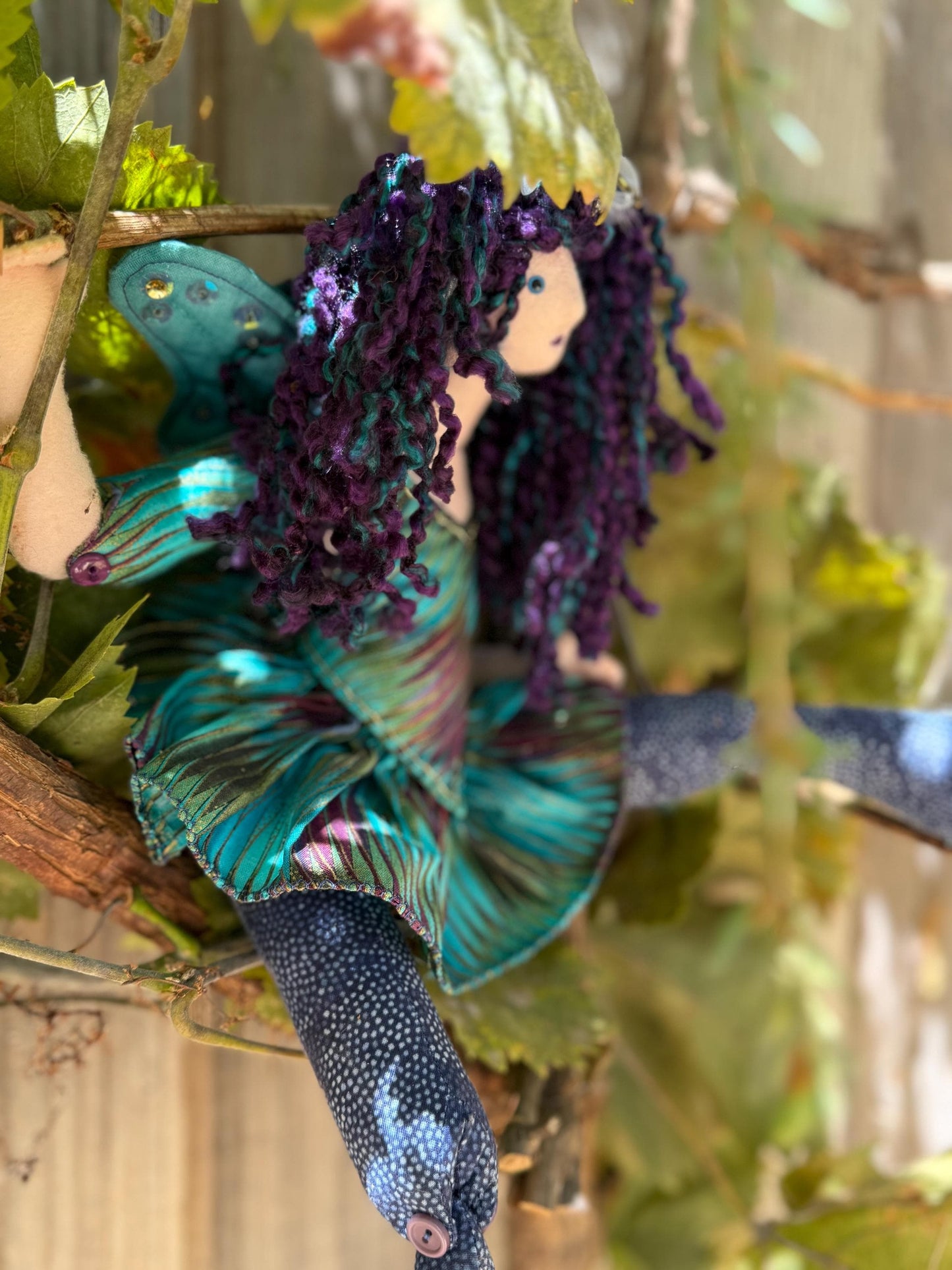 SPLASH PETAL,Faerie Friend,Sprite, Pixie,Handmade Doll,One-of-a-Kind addition to Your Character Story,Fantasy,LARP,Ren Faire,FairyCore
