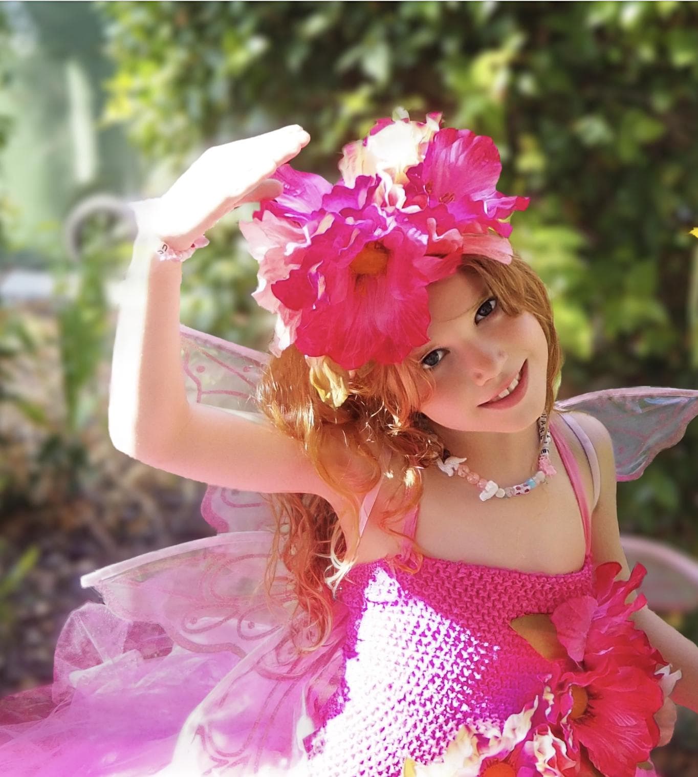 Blossom Sprite of the Poppy Hollow(CHILD 6-8),Flower Fae,Masquerade,MardiGras, Photoshoot,Fantasy,LARP,RenFaire,FairyCore,Costume