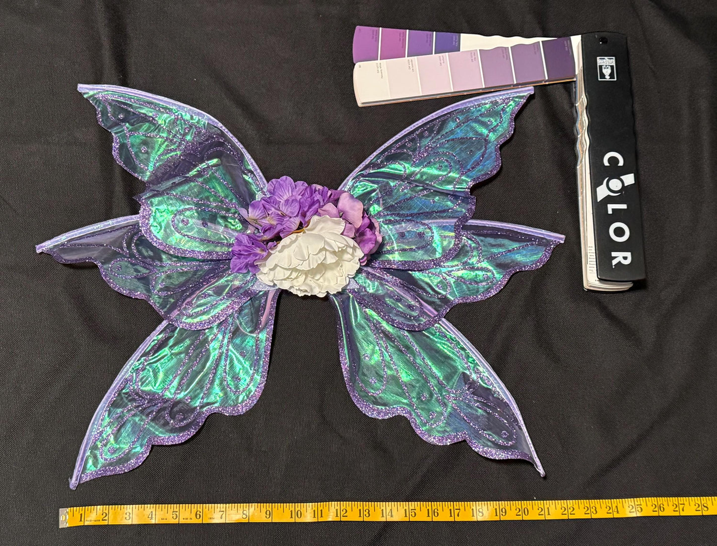 Twilight Bloom Fairy of the Violet Glade,(CHILD 6-8),Flower Fae,Masquerade,MardiGras, Photoshoot,Fantasy,LARP,RenFaire,FairyCore,Costume