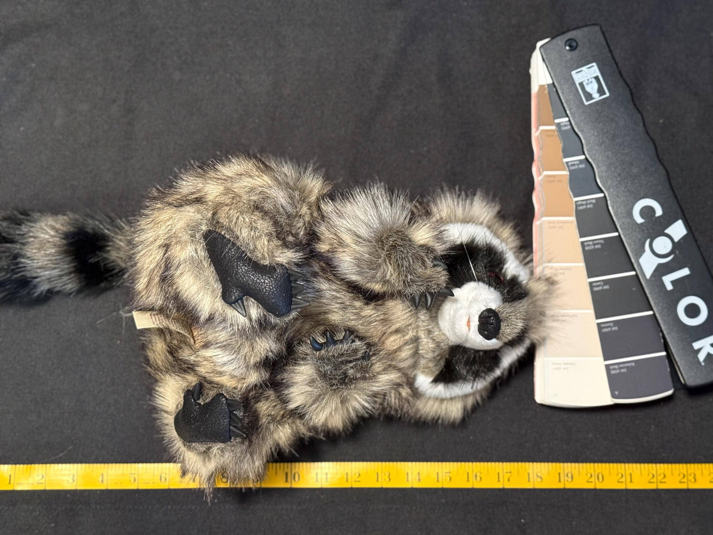 Trixel the Raccoon, Critter Companion,Plush Pal,Helper Hand Puppet, A One-of-a-Kind, Your Character Story,Fantasy,LARP,Ren Faire,Fairy Core,