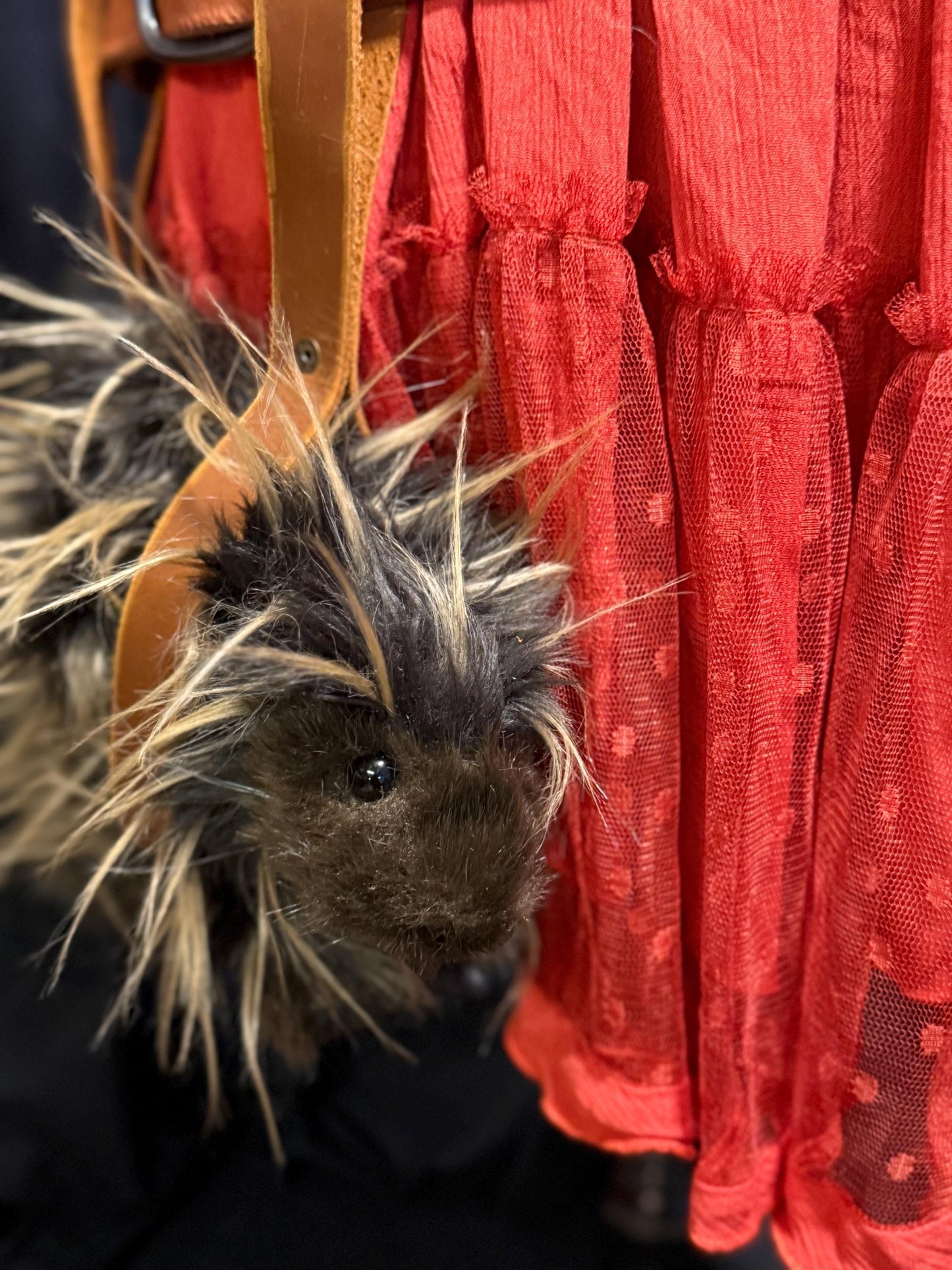 Thistle the Porcupine, Critter Companion,Plush Pal,Helper Hand Puppet,One-of-a-Kind, Character Story,Fantasy,LARP,Ren Faire,Fairy Core