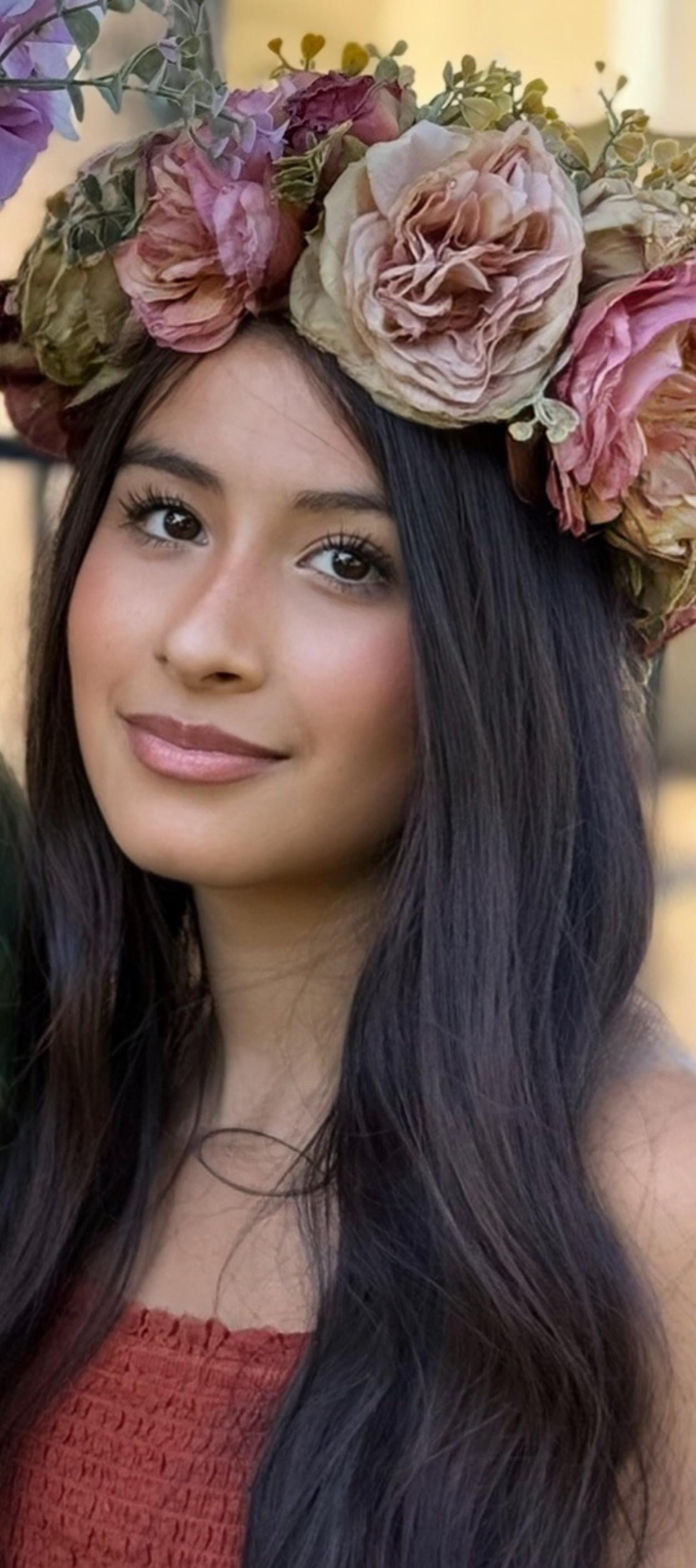 Vintage Mauve Floral Garland,Flower Tiara,Flower Crown,Elven Princess Headpiece,Fairy-core,Renaissance Faire,Special Occasion Photoshoot