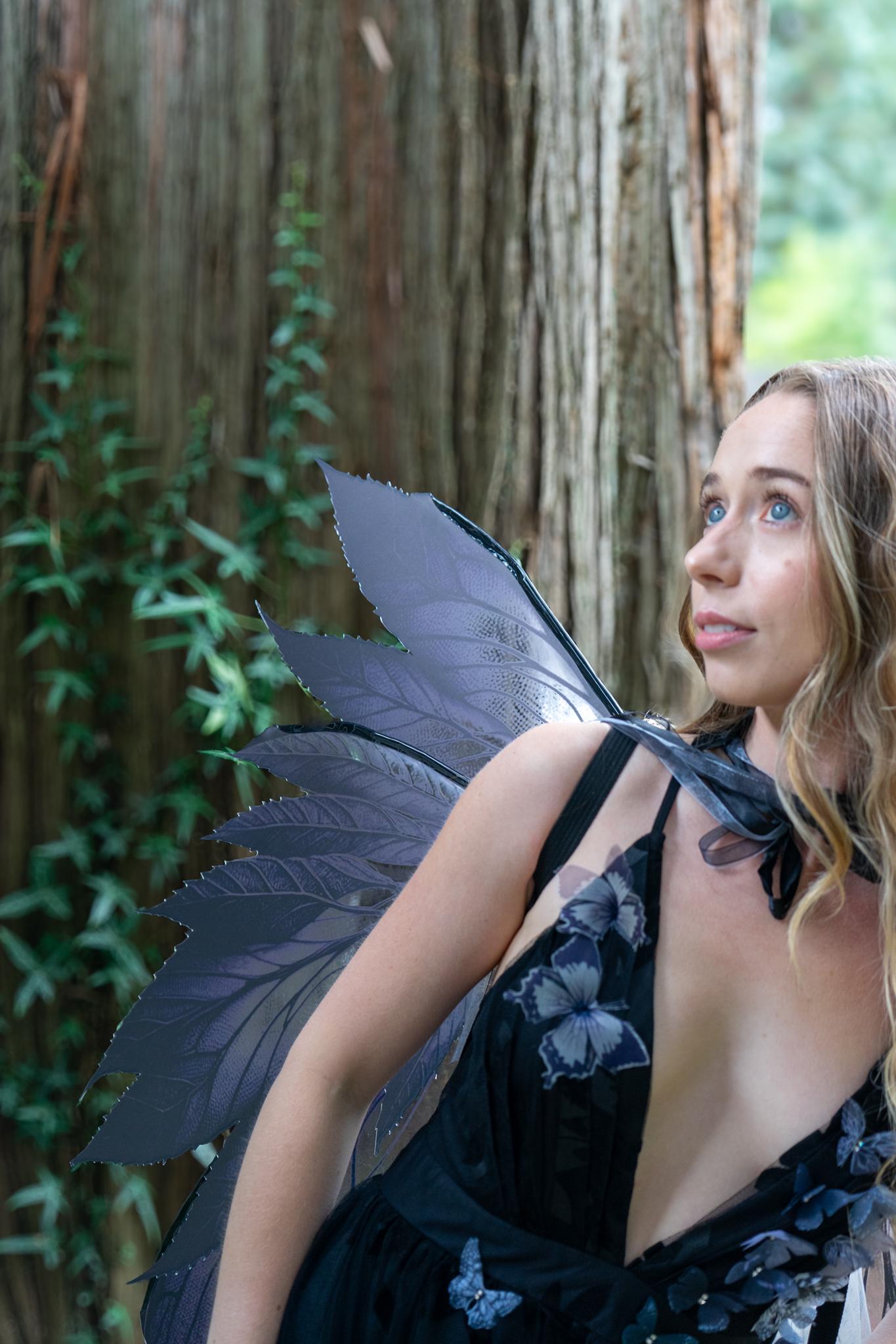 Nitebloom Butterfly Princess (ADULT4-6),Dark Butterlfy,Masquerade,MardiGras,Photoshoot,Fantasy,LARP,RenFaire,FairyCore,Costume