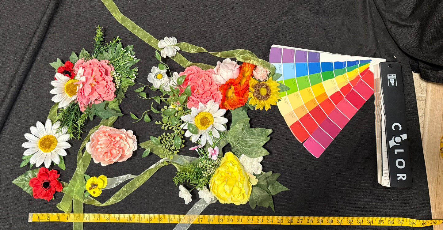 The Blooming Sylph (ADULT 8-10), Colorful Flower Fae,Masquerade,MardiGras,Photoshoot,Fantasy,LARP,RenFaire,FairyCore,Costume