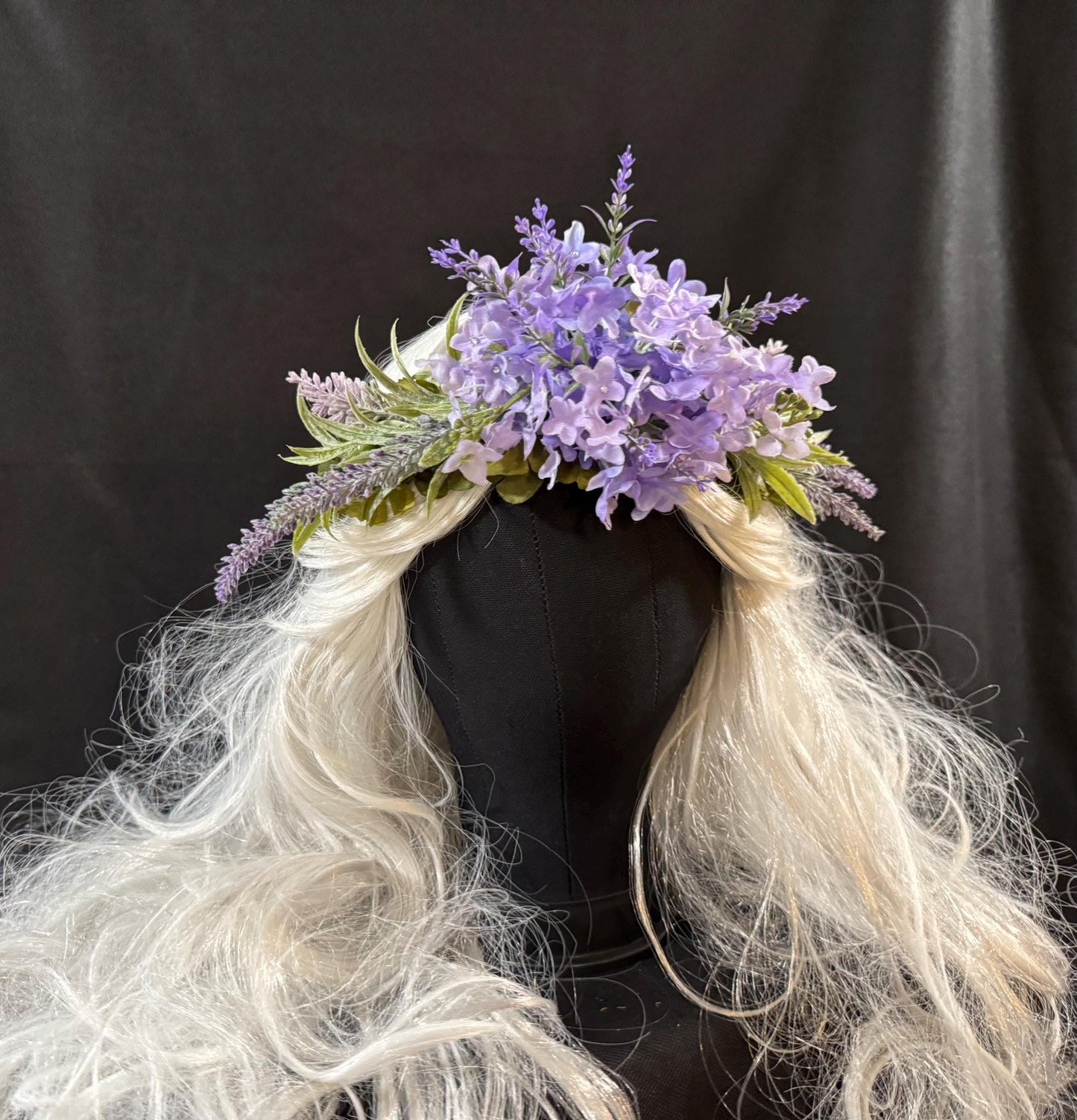 Lavender Dream Floral Garland,Flower Tiara,Flower Crown,Elven Princess Headpiece,Fairy-core,Renaissance Faire,Special Occasion Photoshoot