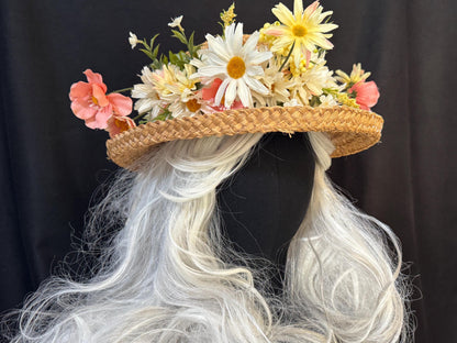 Cat in the Cradle Floral Garland | Flower Tiara, Flower Crown, Elven Princess Headpiece, Fairy-core, Ren Faire, Special Occasion Photoshoot