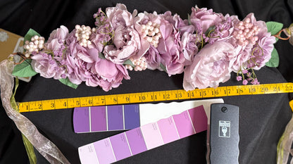 Purple Haze Floral Garland | Flower Tiara, Flower Crown, Elven Princess Headpiece, Fairy-core, Ren Faire, Special Occasion Photoshoot