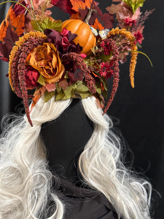 Harvest Heloise Fascinator | Flower Tiara, Flower Crown, Elven Princess Headpiece, Fairy-core, Ren Faire, Special Occasion Photoshoot