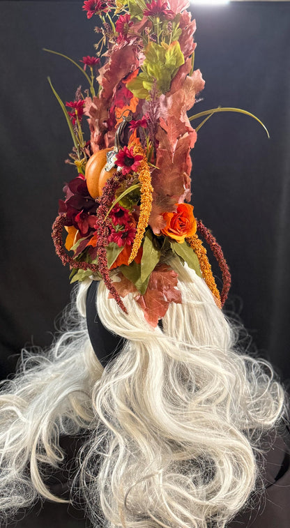Harvest Heloise Fascinator | Flower Tiara, Flower Crown, Elven Princess Headpiece, Fairy-core, Ren Faire, Special Occasion Photoshoot