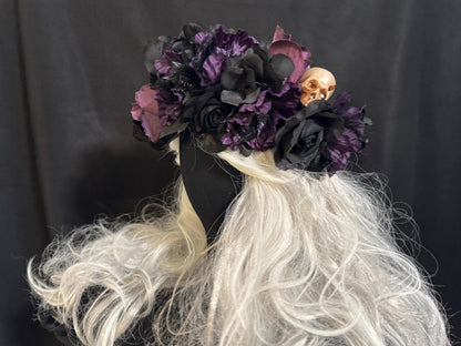All Hallows Floral Garland | Flower Tiara, Flower Crown, Elven Princess Headpiece, Fairy-core, Ren Faire, Special Occasion Photoshoot