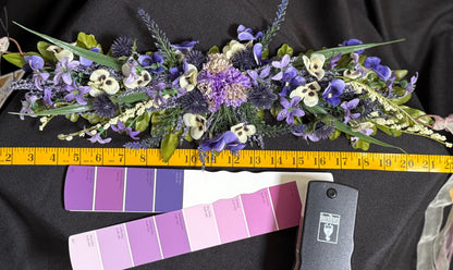 Pansy Pixie Floral Garland | Flower Tiara, Flower Crown, Elven Princess Headpiece, Fairy-core, Ren Faire, Special Occasion Photoshoot