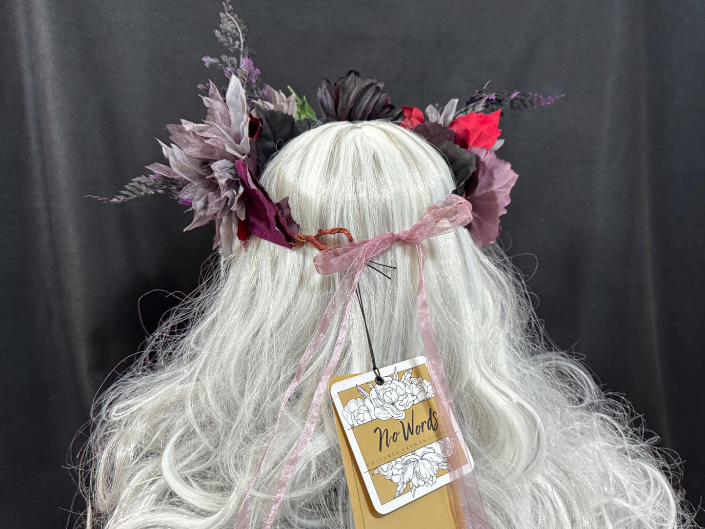 Little Shoppe Floral Garland,Flower Tiara,Flower Crown,Elven Princess Headpiece,Fairy-core,Renaissance Faire,Special Occasion Photoshoot