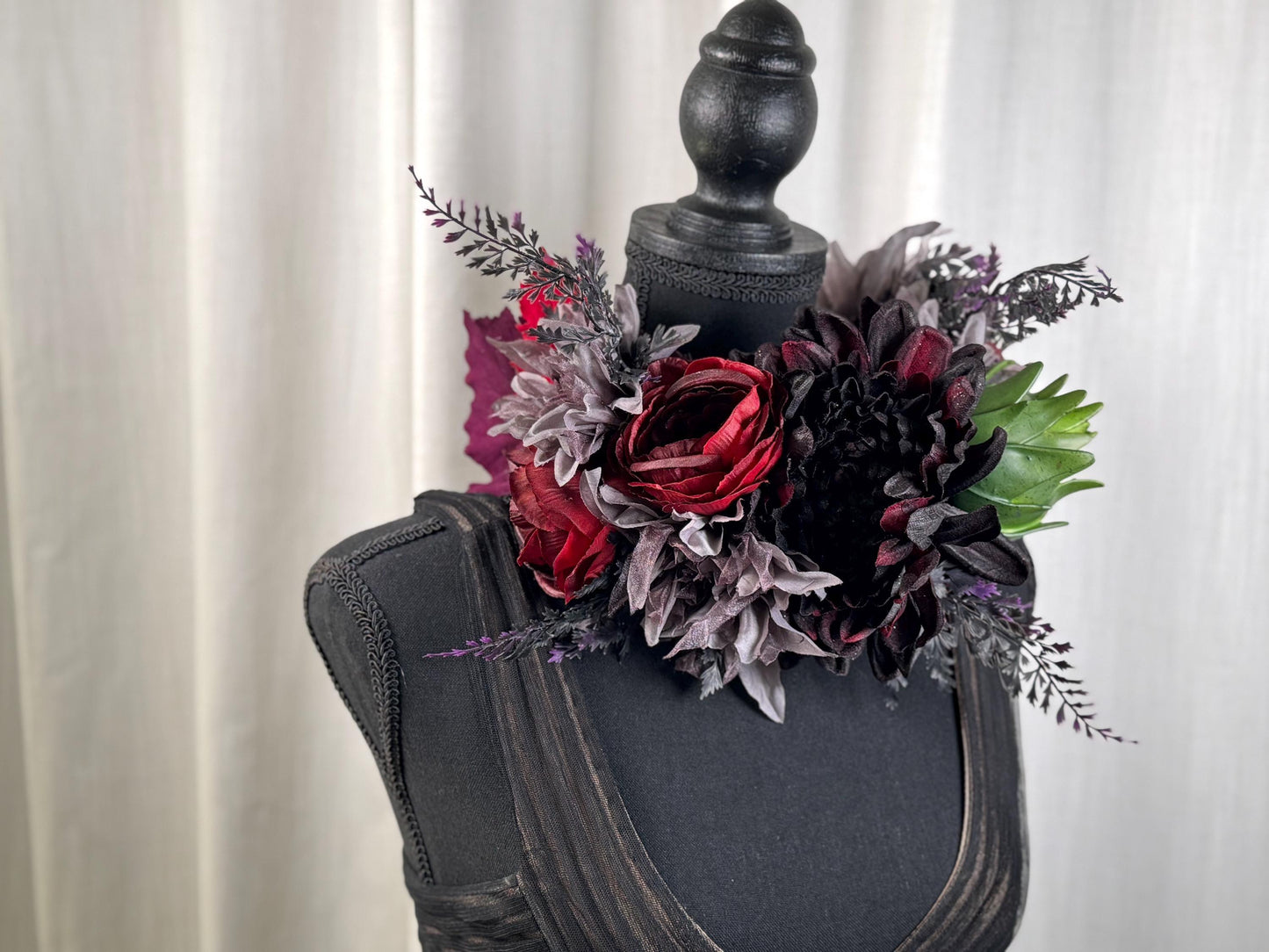 Little Shoppe Floral Garland,Flower Tiara,Flower Crown,Elven Princess Headpiece,Fairy-core,Renaissance Faire,Special Occasion Photoshoot