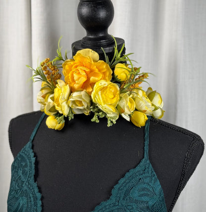 Spring Celebration Floral Garland | Flower Tiara, Flower Crown, Elven Princess Headpiece, Fairy-core, Ren Faire, Special Photoshoot