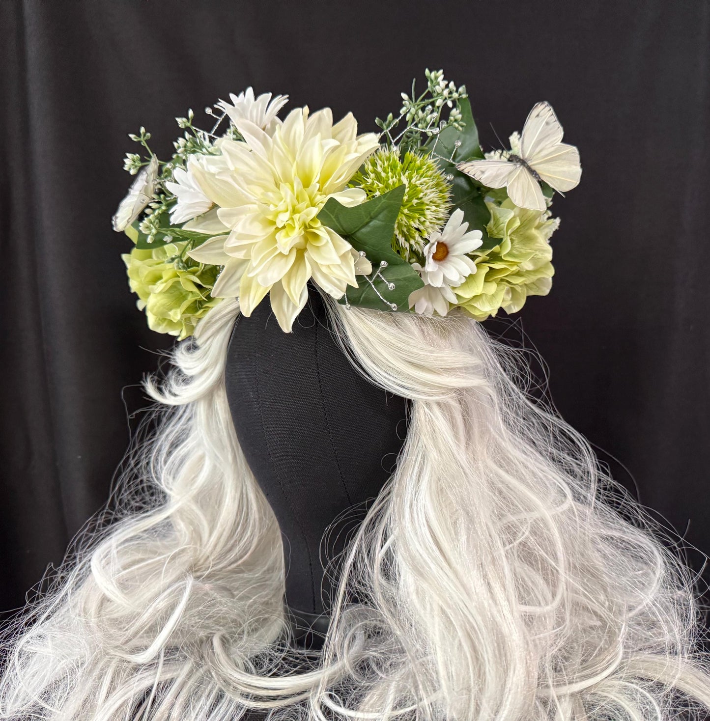 Spring Fling Floral Halo,Flower Tiara,Flower Crown,Elven Princess Headpiece,Fairy-core,Renaissance Faire,Special Occasion Photoshoot