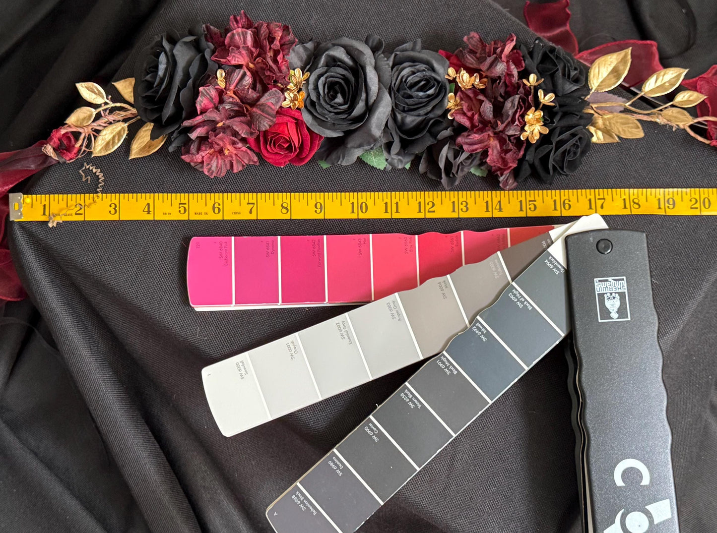 Bordeaux Noir Floral Garland | Flower Tiara, Flower Crown, Elven Princess Headpiece,Fairy-core,Renaissance Faire,Special Occasion Photoshoot