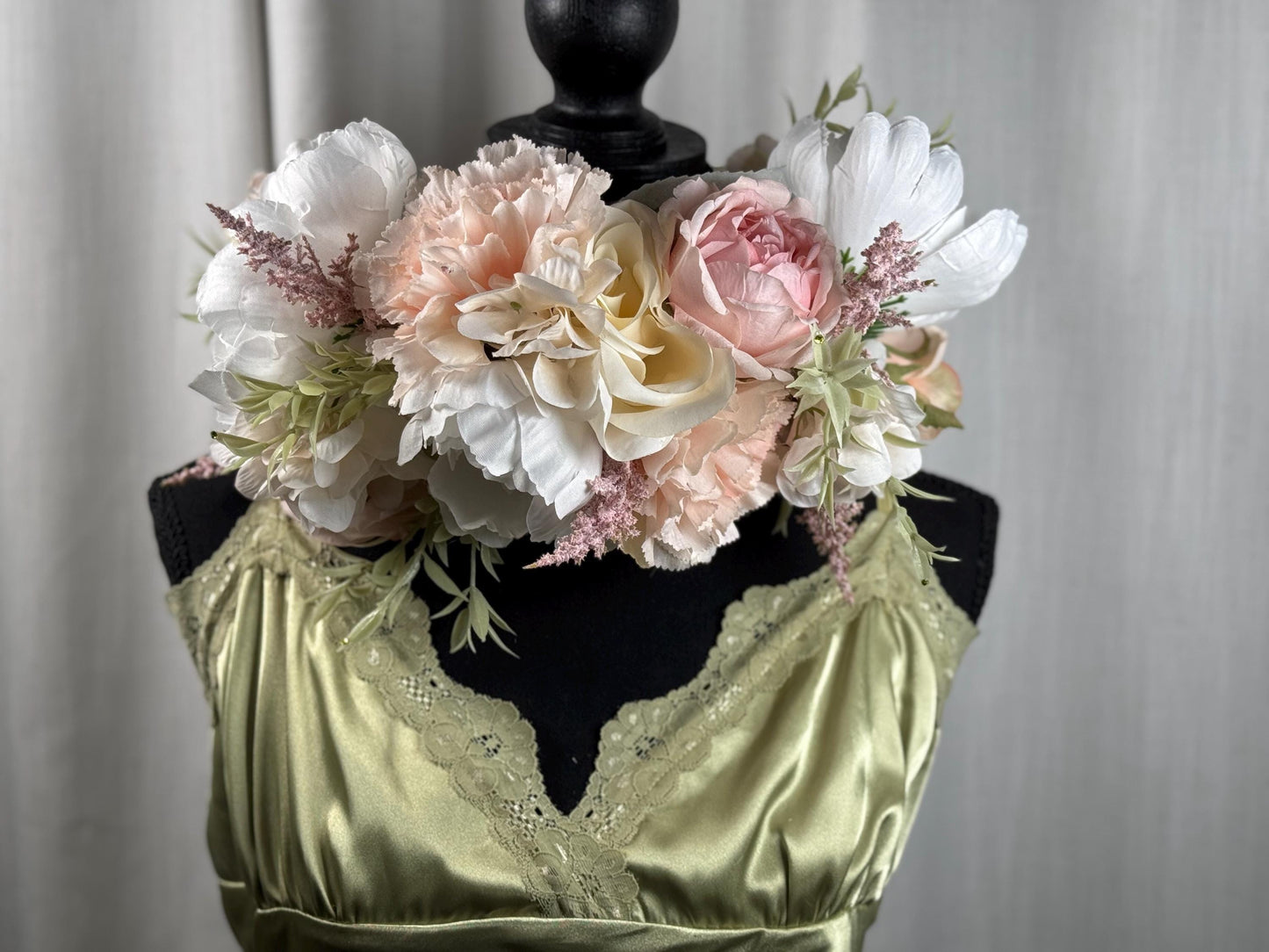Ring Around the Rosey Floral Garland,Flower Tiara,Flower Crown,Elven Princess Headpiece,Fairy-core,Ren Faire,Special Occasion Photoshoot