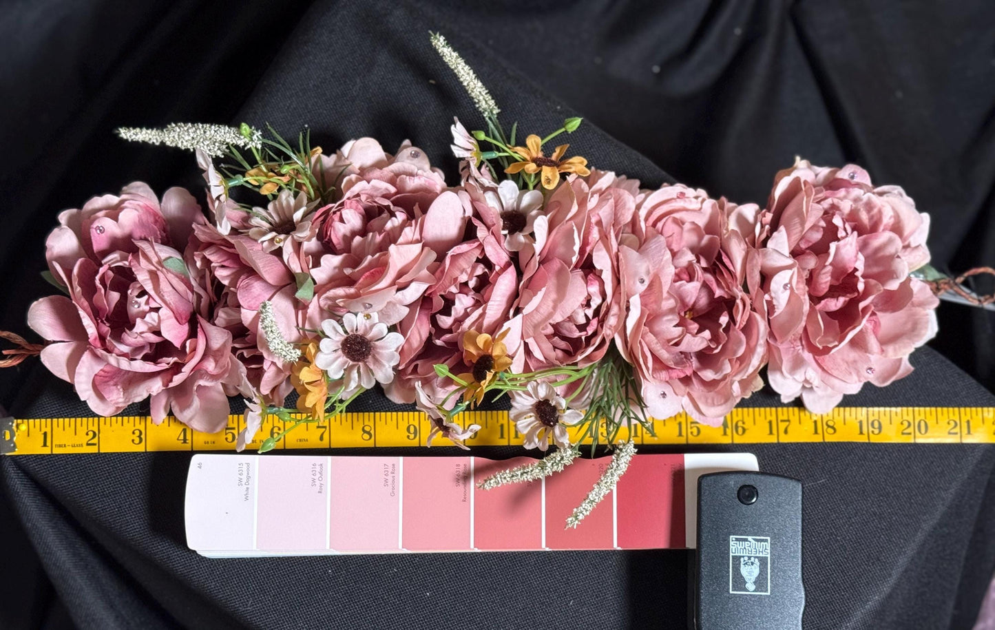 Blushing Glance Floral Headpiece,Flower Tiara,Flower Crown,Elven Princess Headpiece,Fairy-core,Renaissance Faire,Special Occasion Photoshoot