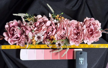 Blushing Glance Floral Headpiece | Flower Tiara, Flower Crown, Elven Princess Headpiece, Fairy-core, Ren Faire, Special Occasion Photoshoot