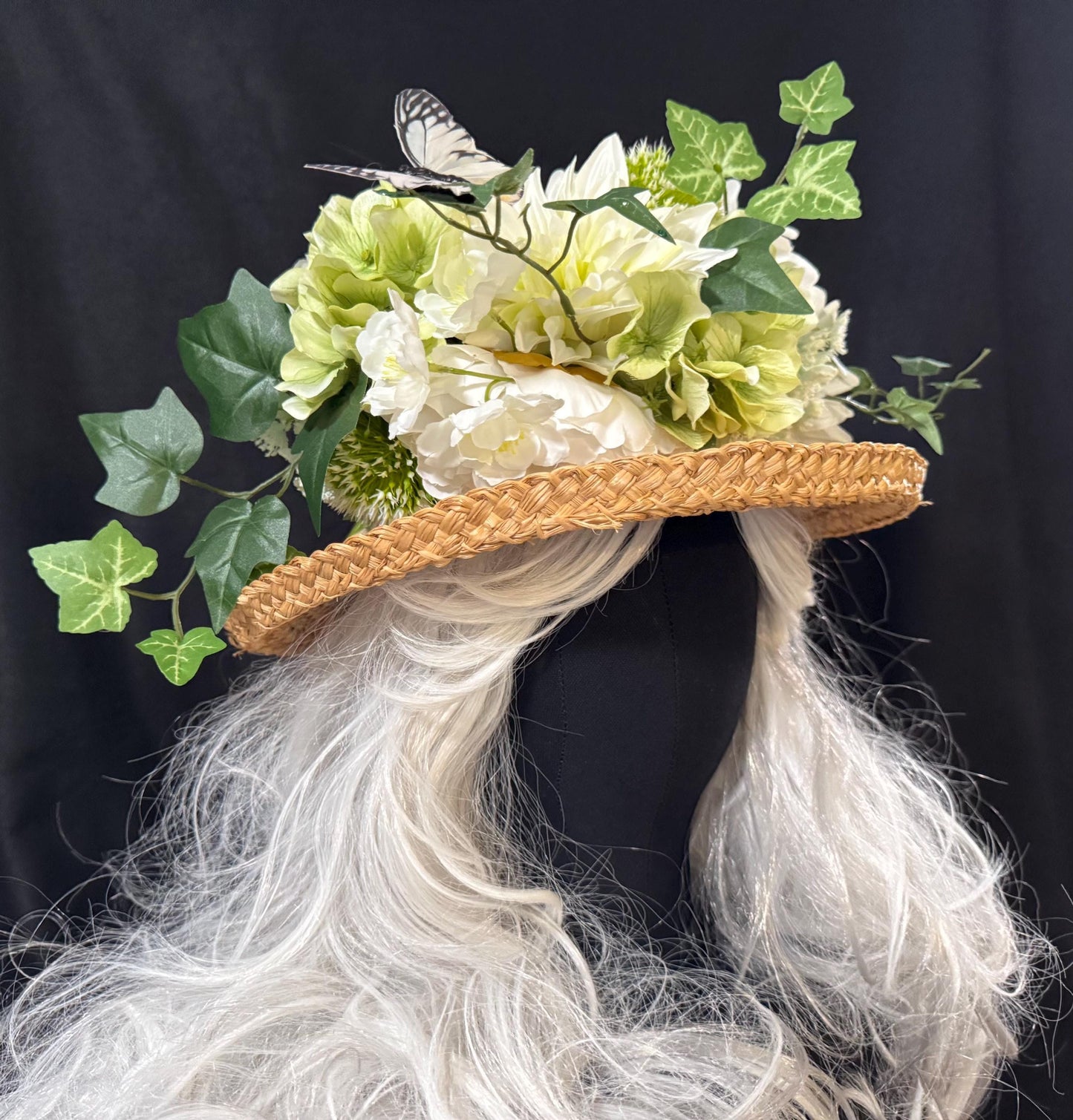 Spring White Floral Garland,Flower Tiara,Flower Crown,Elven Princess Headpiece,Fairy-core,Renaissance Faire,Special Occasion Photoshoot