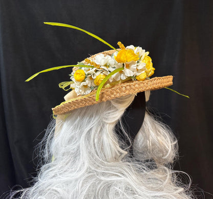 Sunshine Floral Garland | Flower Tiara, Flower Crown, Elven Princess Headpiece, Fairy-core, Ren Faire, Special Occasion Photoshoot