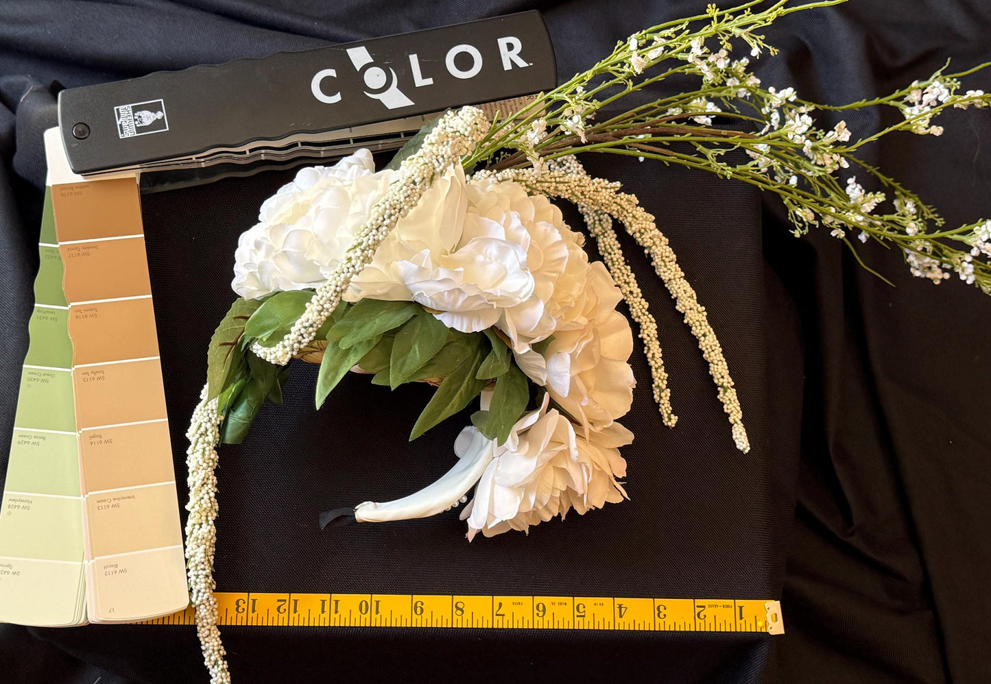 Peony Princess Fascinator, Blush Floral Crown, Romantic Wedding Headpiece, Fairy Crown, Garden Party Fascinator, Elven Princess Headpiece